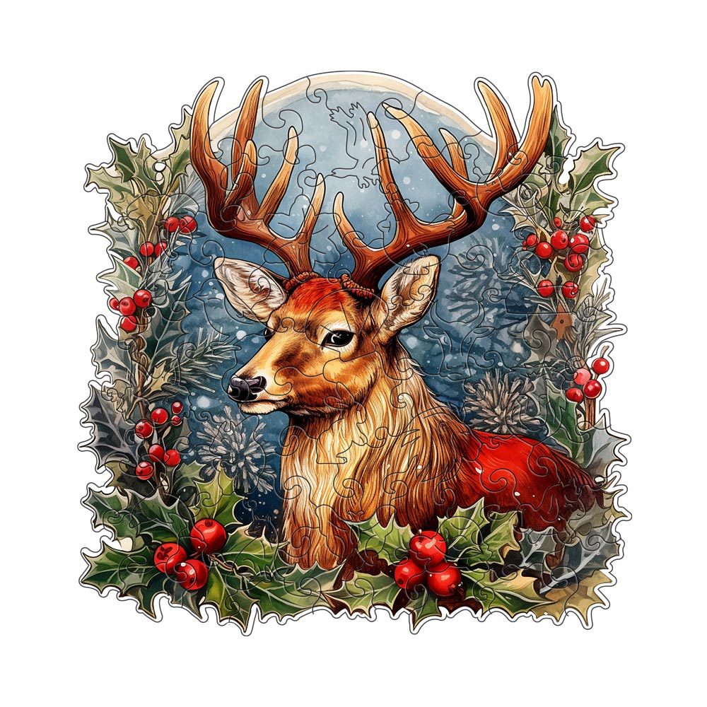 Christmas Deer Jigsaw Puzzle